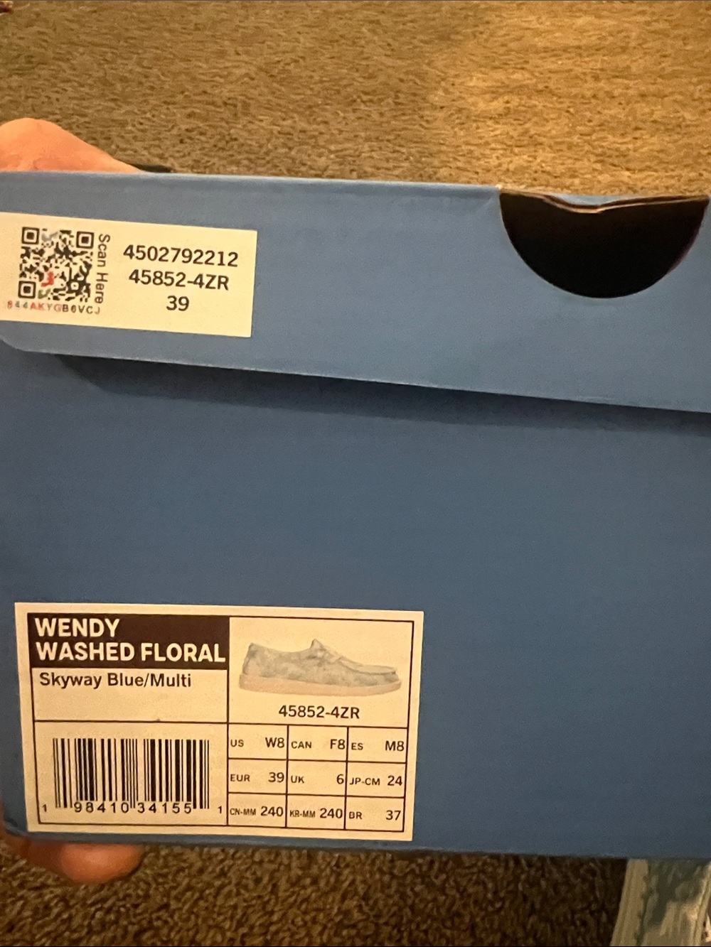 Hey Dude Wendy Washed Floral Slip-On Sneakers - Picture 7 of 7